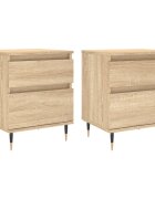 vidaXL Nočné stolíky 2 ks dub sonoma 40x35x50 cm kompozitné drevo