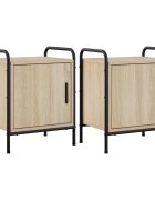 vidaXL Nočný stolík 2 ks Dub sonoma 40 x 30 x 50 cm Kompozitné drevo