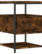 vidaXL Nočný stolík dymový dub 40x42x56 cm kompozitné drevo