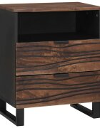vidaXL Nočný stolík Orech 50 x 33 x 62 cm Kompozitné drevo