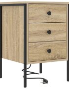 vidaXL Nočný stolík Sonoma dub 42 x 41 x 61 cm Kompozitné drevo