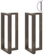 vidaXL Nohy barového stola v tvare T 2 ks čierne 40x35x(90-91) cm oceľové