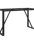 vidaXL Nohy jedálenského stola O-rám 120x60x73 cm oceľ