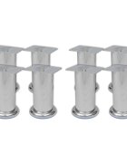 vidaXL Nohy na pohovku 8 ks okrúhle 120 mm chrómové