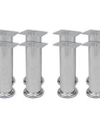 vidaXL Nohy na pohovku 8 ks okrúhle 180 mm chrómové