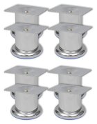 vidaXL Nohy na pohovku 8 ks okrúhle 60 mm chrómové