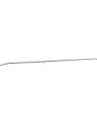 vidaXL Nosník plachty na prívesy Strieborná 136-218 cm