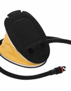 vidaXL Nožná pumpa 26x18 cm PP a PE sivo žltá