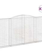 vidaXL Oblúkové gabiónové koše 10ks pozinkované železo
