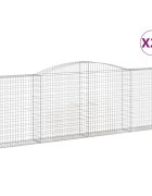 vidaXL Oblúkové gabionové koše 20 ks 400x30x120/140 cm pozink. železo