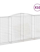 vidaXL Oblúkové gabiónové koše 20 ks 400x50x180/200cm pozink. železo