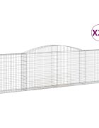 vidaXL Oblúkové gabiónové koše 25 ks 400x30x100/120cm pozinkov. železo