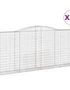 vidaXL Oblúkové gabiónové koše 25 ks 400x50x160/180 cm pozink. železo