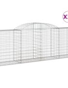 vidaXL Oblúkové gabiónové koše 30 ks 300x50x100/120cm pozinkov. železo
