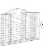 vidaXL Oblúkové gabionové koše 40 ks 200x50x120/140 cm pozink. železo