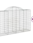 vidaXL Oblúkové gabionové koše 50 ks 200x50x120/140 cm pozink. železo