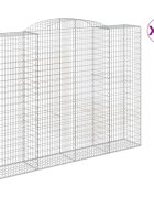 vidaXL Oblúkový gabionový kôš 13ks 300x50x220/240cm pozinkované železo