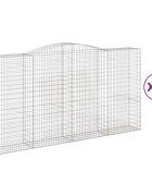 vidaXL Oblúkový gabionový kôš 15ks 400x50x200/220cm pozinkované železo