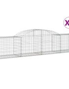 vidaXL Oblúkový gabionový kôš 6 ks 300x50x60/80 cm pozinkované železo