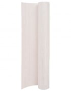 vidaXL Obojstranný záhradný plot 110x300 cm biely