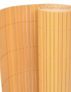 vidaXL Obojstranný záhradný plot PVC 90x300 cm žltý