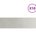 vidaXL Obruby trávnika 10 ks 25x103 cm Nerez