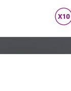 vidaXL Obruby trávnika 10 ks Antracit Oceľ valcovaná za studena