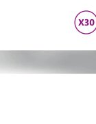 vidaXL Obruby trávnika 30 ks 20x103 cm Oceľ pozink