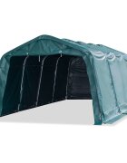 vidaXL Odnímateľný prístrešok pre dobytok PVC 550 g/m² 33x64 m zelený