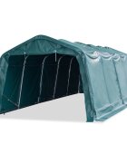 vidaXL Odnímateľný prístrešok pre dobytok PVC 550 g/m² 33x8m zelený