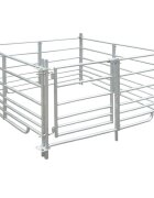 vidaXL Ohrada pre ovce 4 panely z pozinkovanej ocele 137 x 137 x 92 cm