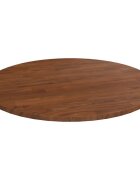 vidaXL Okrúhla stolová doska tmavohnedá Ø60x15cm ošetrený masívny dub
