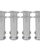 vidaXL Okrúhle nohy na pohovku 8 ks 180 mm chrómové