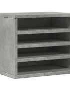 vidaXL Organizér na stôl betónovosivý 36x26x295 cm kompozitné drevo