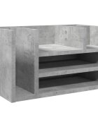 vidaXL Organizér na stôl betónovosivý 445x24x25 cm kompozitné drevo
