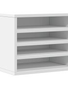 vidaXL Organizér na stôl biely 36x26x295 cm kompozitné drevo