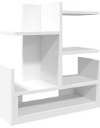 vidaXL Organizér na stôl biely 49x20x525 cm kompozitné drevo