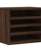 vidaXL Organizér na stôl čierny 36x26x295 cm kompozitné drevo