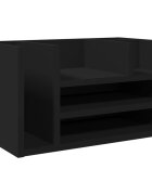 vidaXL Organizér na stôl čierny 445x24x25 cm kompozitné drevo