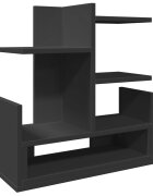 vidaXL Organizér na stôl čierny 49x20x525 cm kompozitné drevo