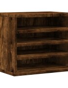 vidaXL Organizér na stôl dymový dub 36x26x295 cm kompozitné drevo