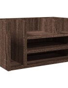 vidaXL Organizér na stôl hnedý dub 445x24x25 cm kompozitné drevo