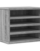 vidaXL Organizér na stôl sivý sonoma 36x26x295 cm kompozitné drevo