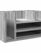vidaXL Organizér na stôl sivý sonoma 445x24x25 cm kompozitné drevo