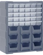 vidaXL Organizér s 39 zásuvkami 38x16x47 cm