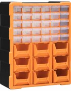 vidaXL Organizér s 39 zásuvkami 38x16x47 cm