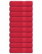 vidaXL Osušky do kúpeľne FROGN 10 ks červené 100x150 cm 360 g/m²