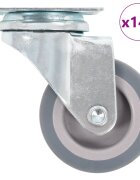 vidaXL Otočné kolieska 144 ks 50 mm