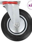 vidaXL Otočné kolieska 24 ks 200 mm