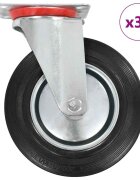 vidaXL Otočné kolieska 32 ks 200 mm
